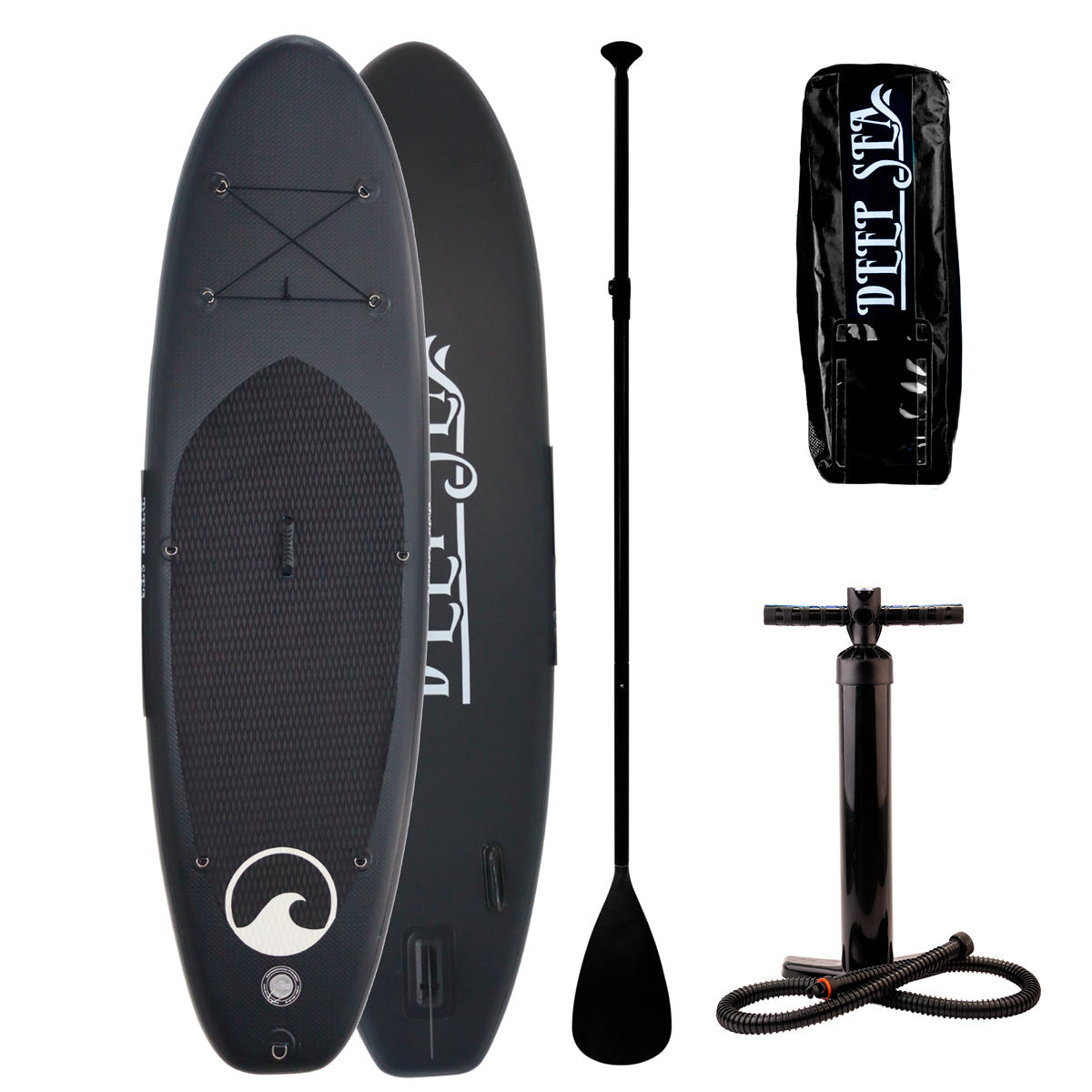 Deep Sea SUP Board Set Standard (275cm), schwarz