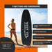 Deep Sea SUP Board Set Standard (275cm), schwarz