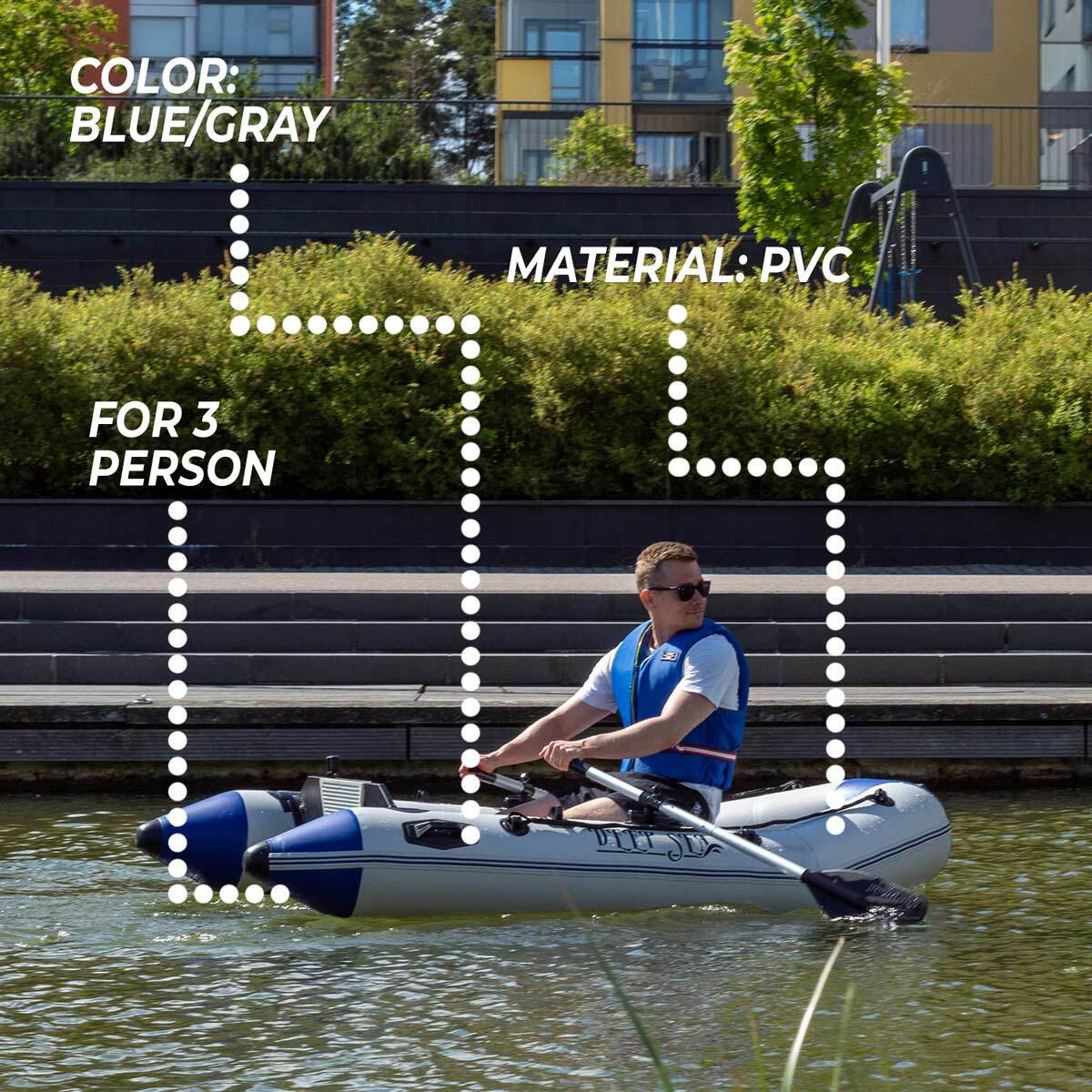 Deep Sea Bateau Gonflable Pro, 2 personnes