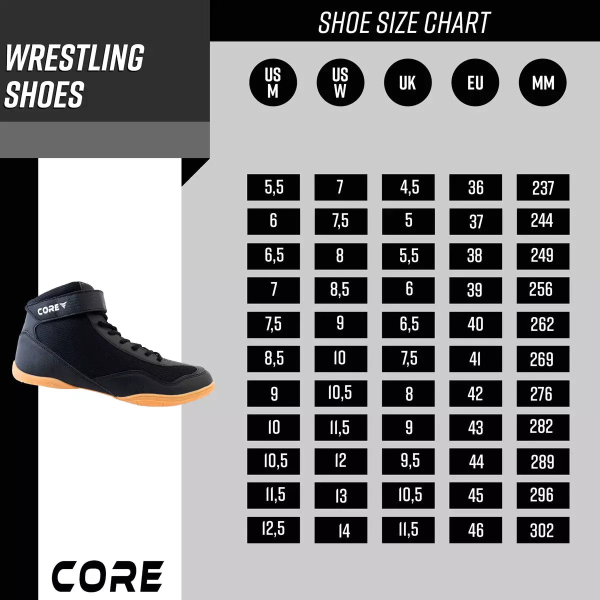 Nordcore Scarpe per Wrestling Core
