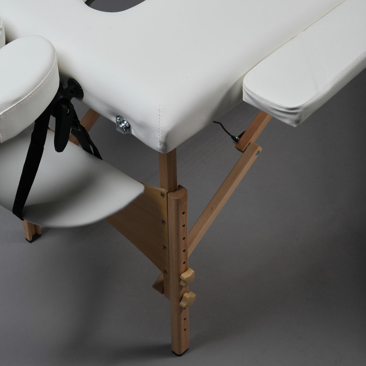 Camilla plegable React P200, blanca