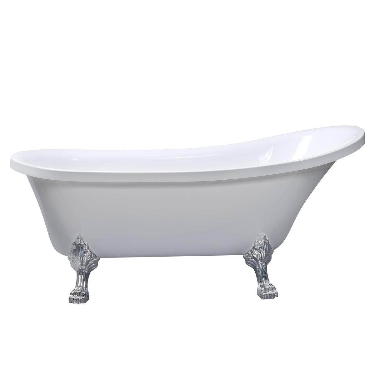 Lykke Vasca da Bagno con Piedini Nordic Deluxe 1500x750x710mm, Bianco