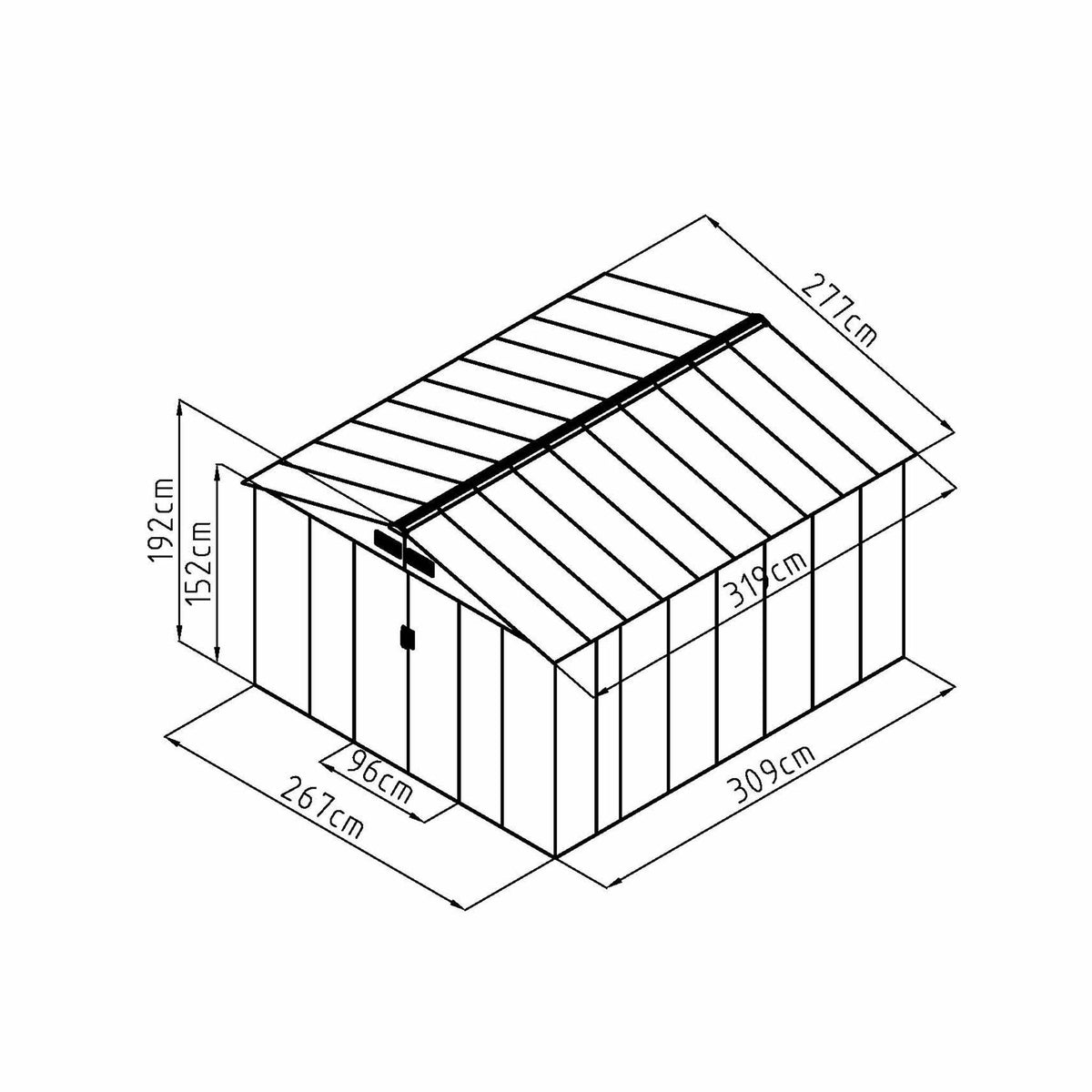 Fornorth Casetta da Giardino, 8.84m2