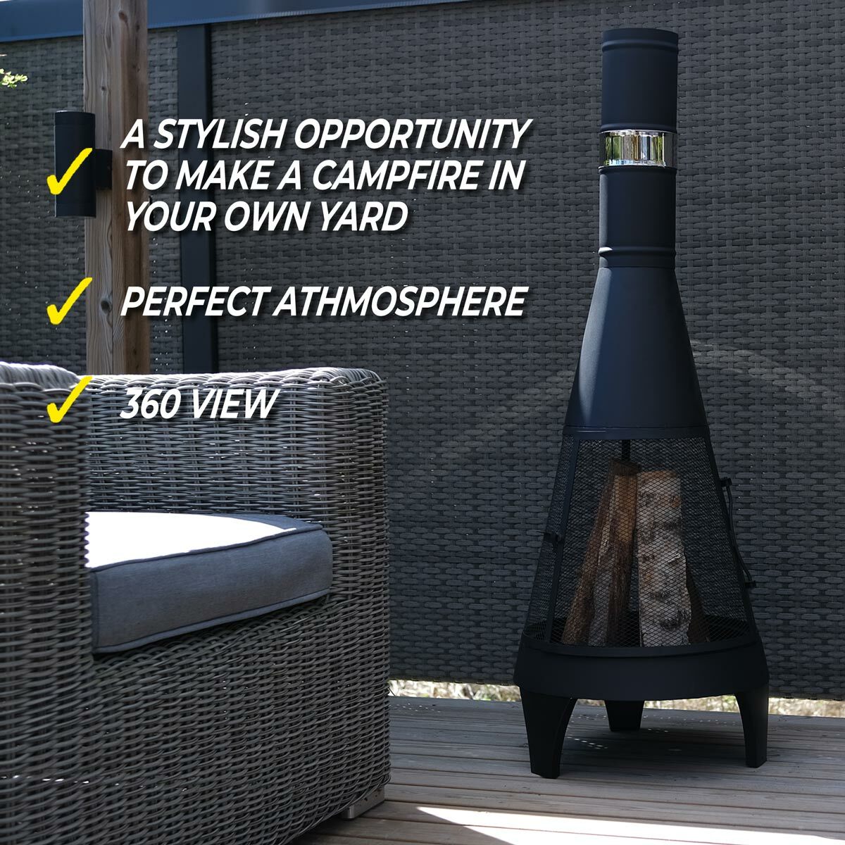 Limousin Feuerstelle Gartenkamin 126cm