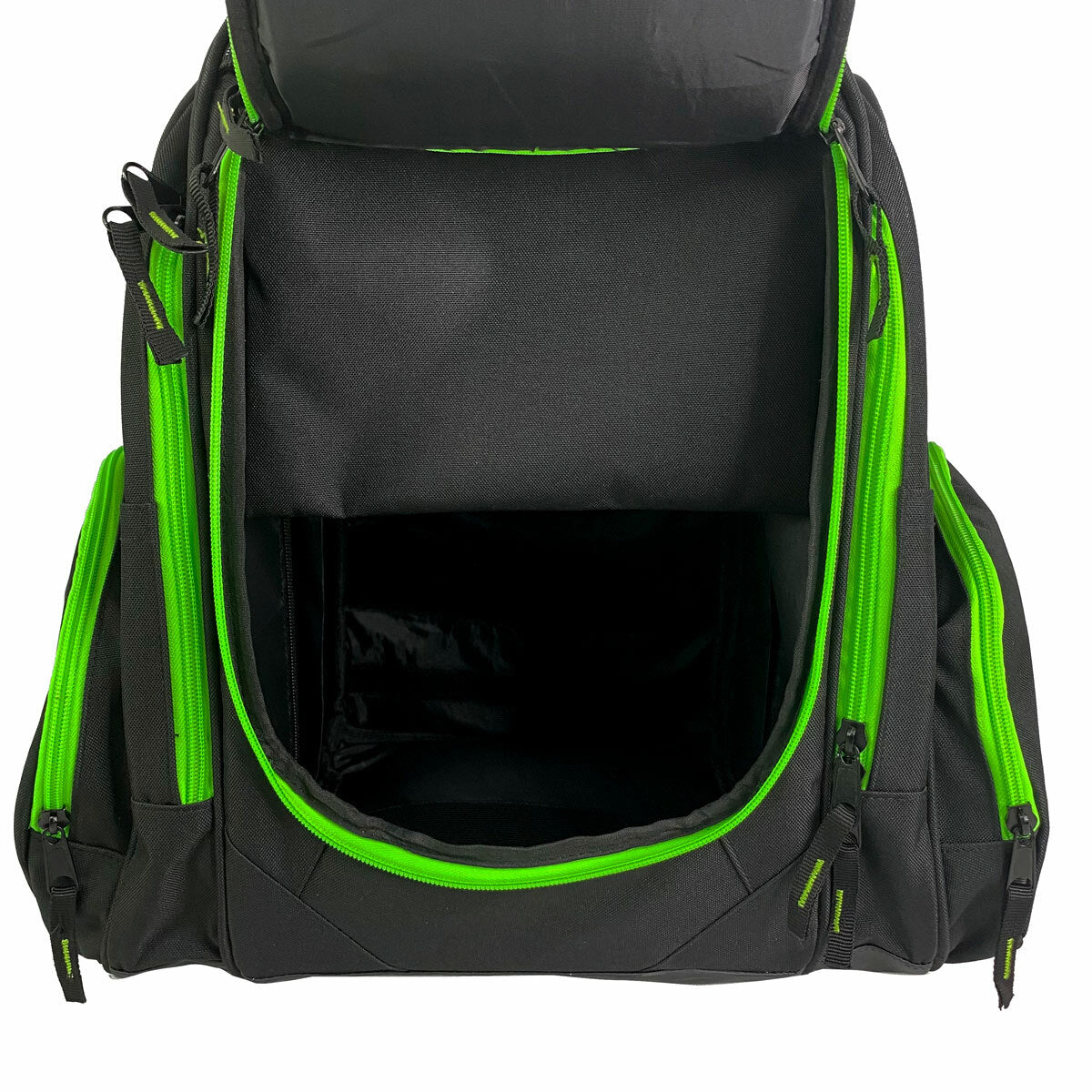 Viking Discs Rucksack Pro Mochila de disc golf, Negro/Lima