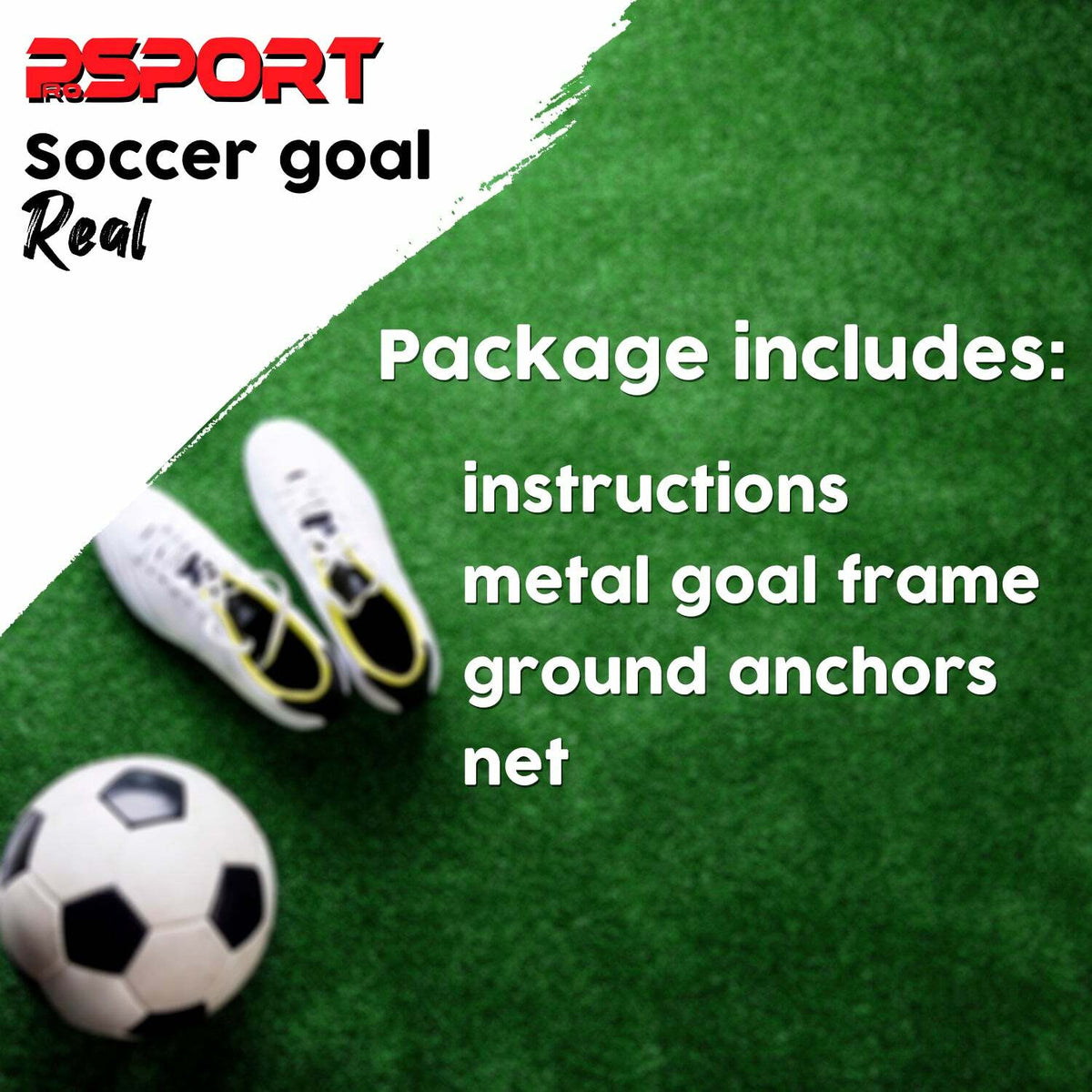 Prosport Portería de Fútbol Real 240 x 150 cm