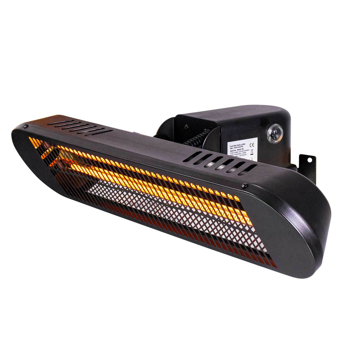 Fornorth Heizstrahler Wall Heater Premium 2000W fernbedienung, schwarz