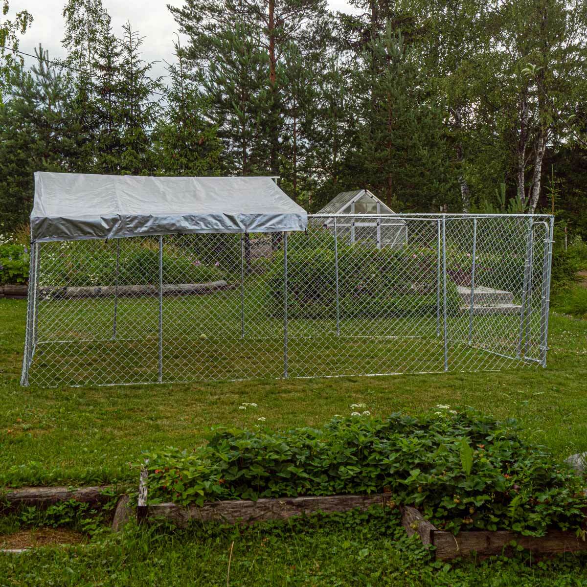 Trekker Perrera exterior con techo 6 x 3m