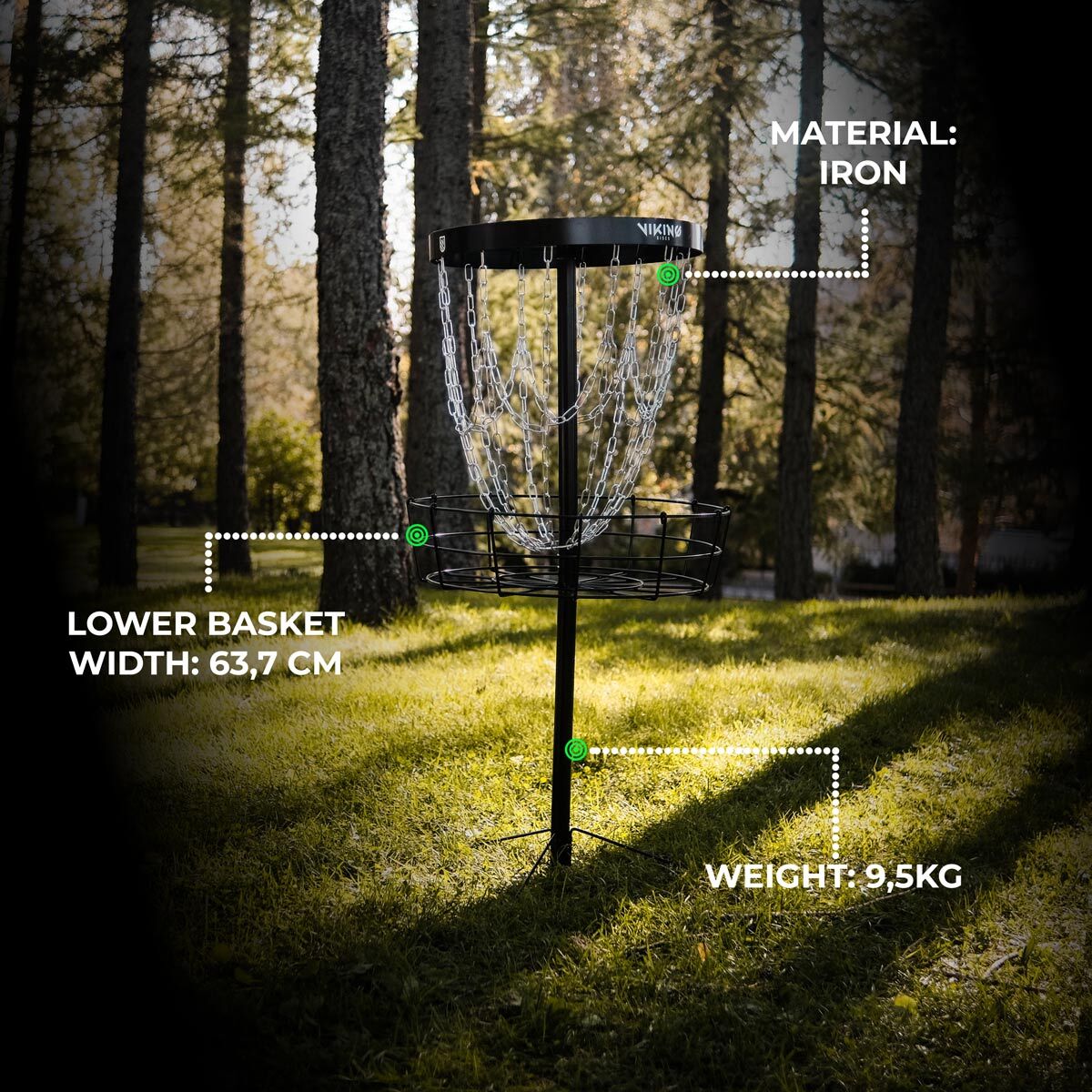 Viking Discs Battle Basket Pro Discgolf-Korb