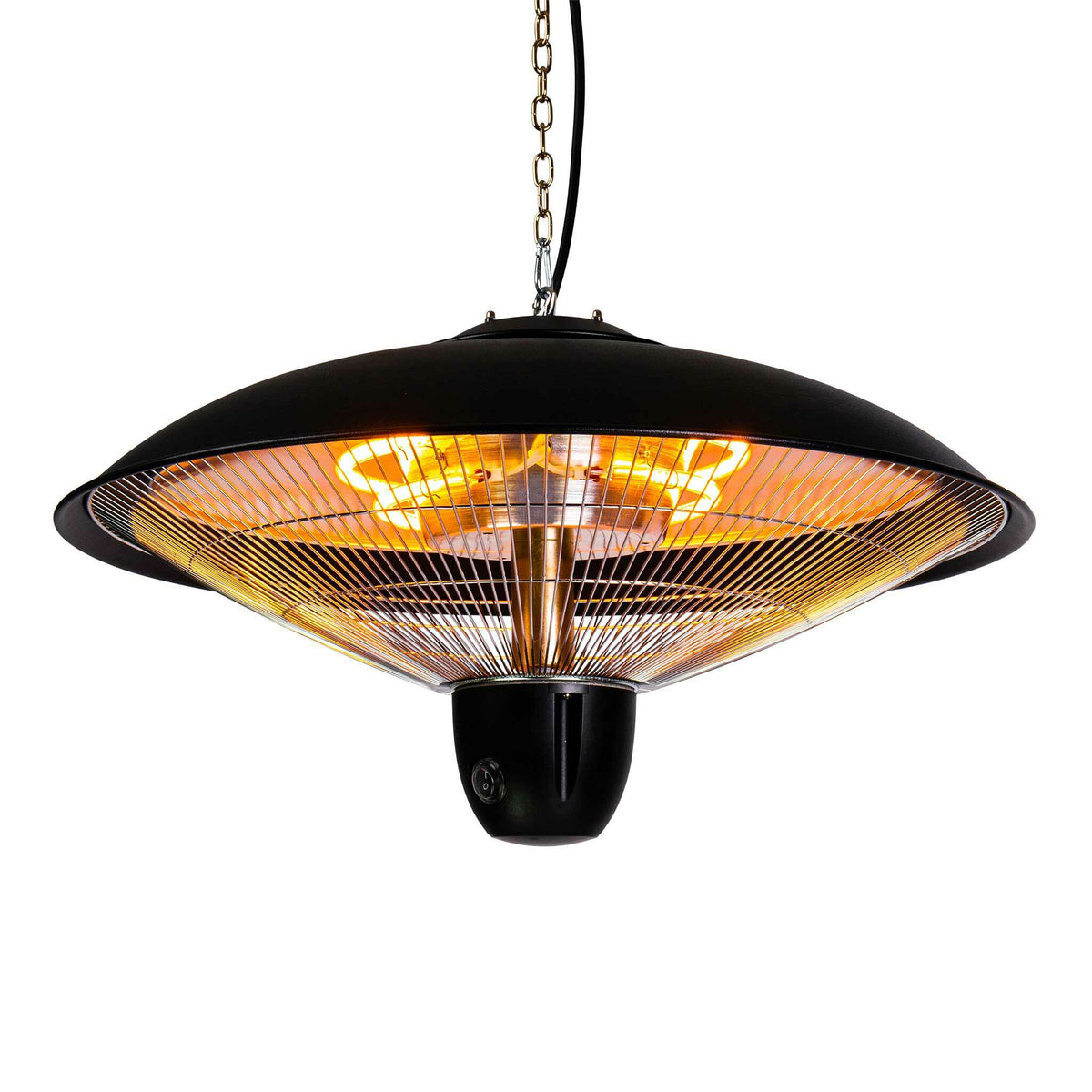 Fornorth Estufa de Exterior Ceiling Heater Deluxe 2000W control remoto, negro