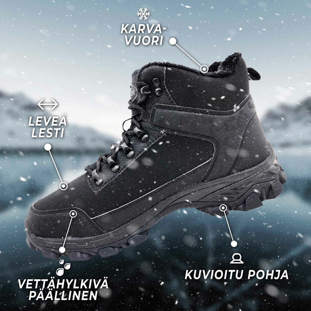 Trekker Talvikengät Havu, koot: 36-46