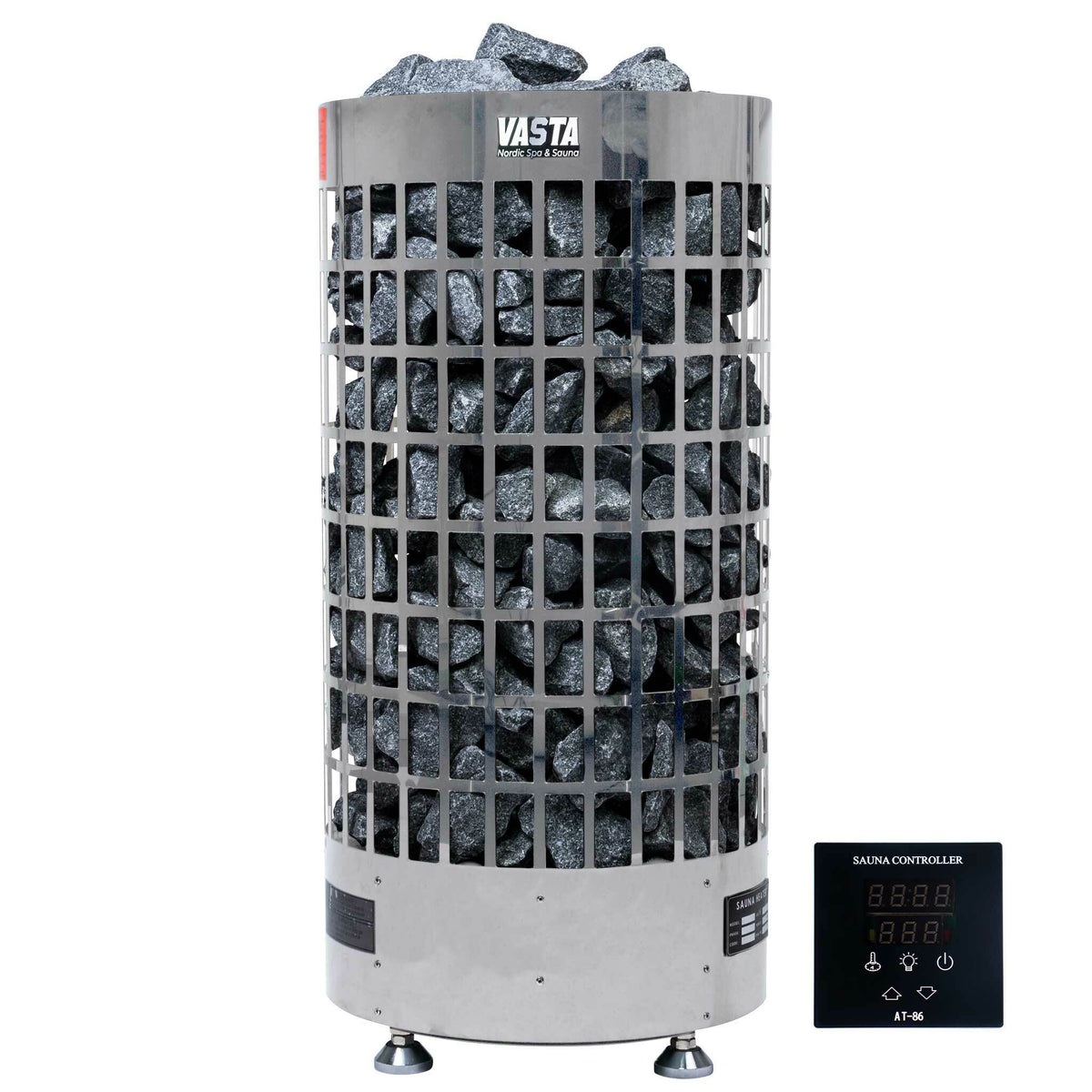 Vasta Electric Sauna Heater Ignite 6kw, separate control, 5-8m3, steel