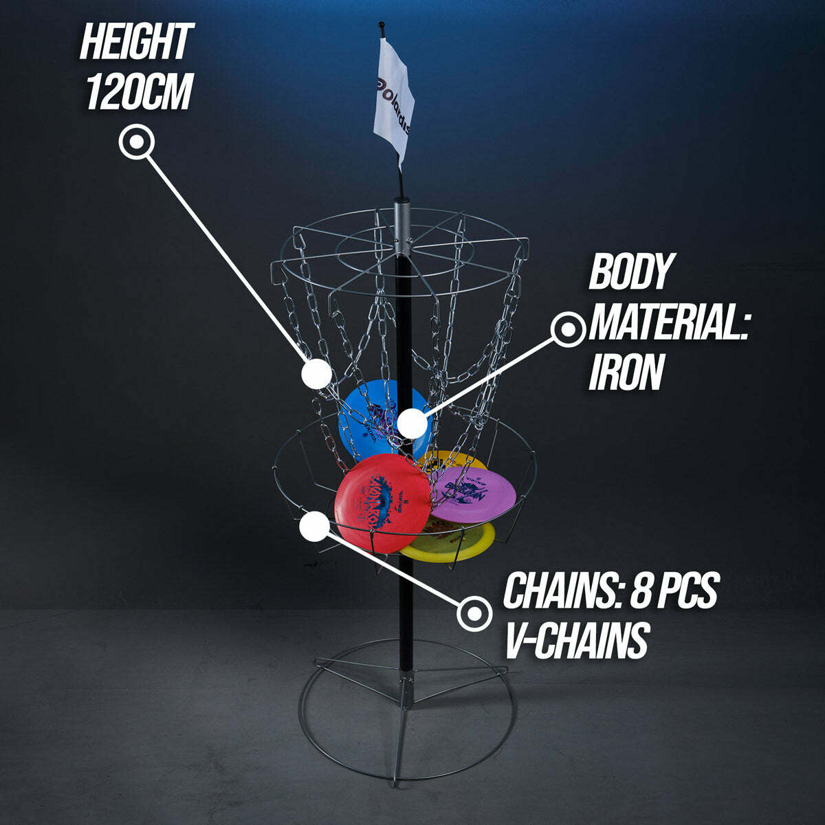 Polardisc Cesto da disc golf