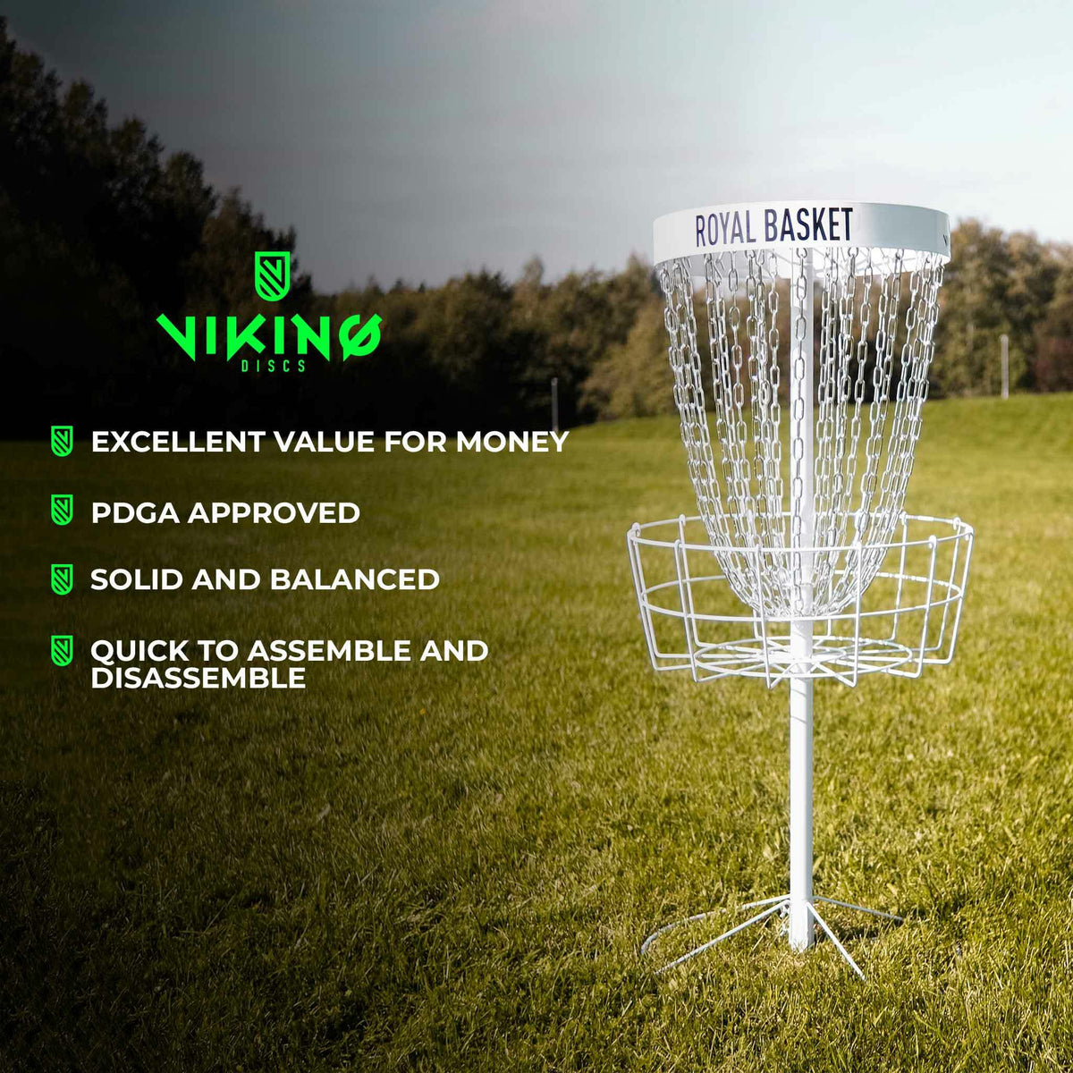 Viking Discs Royal Basket disc golf kurv