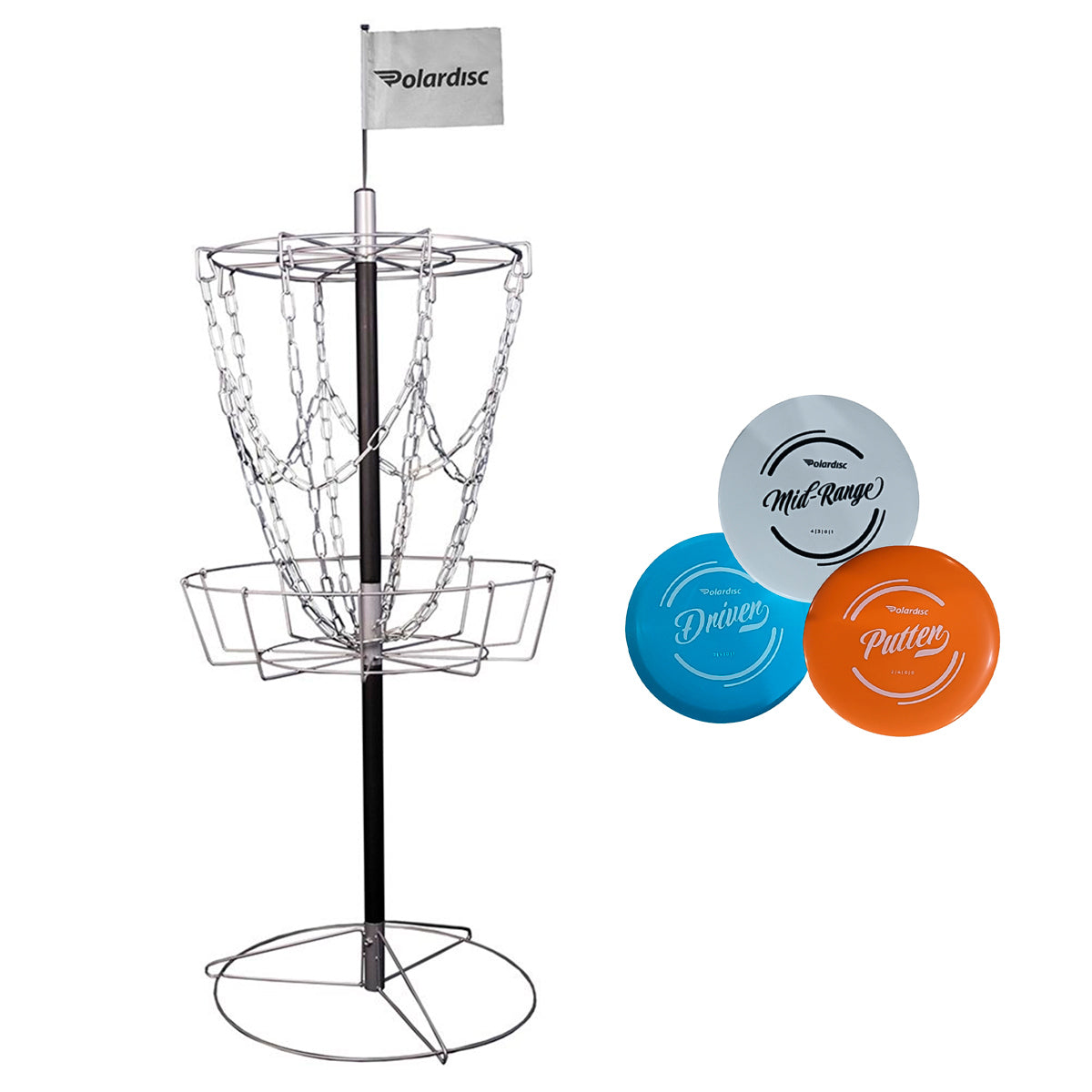 Polardisc Starter Disc Golf Basket Set