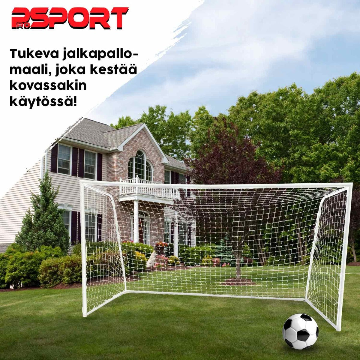 ProSport jalkapallomaali, tukeva 366 x 198 x 152 cm