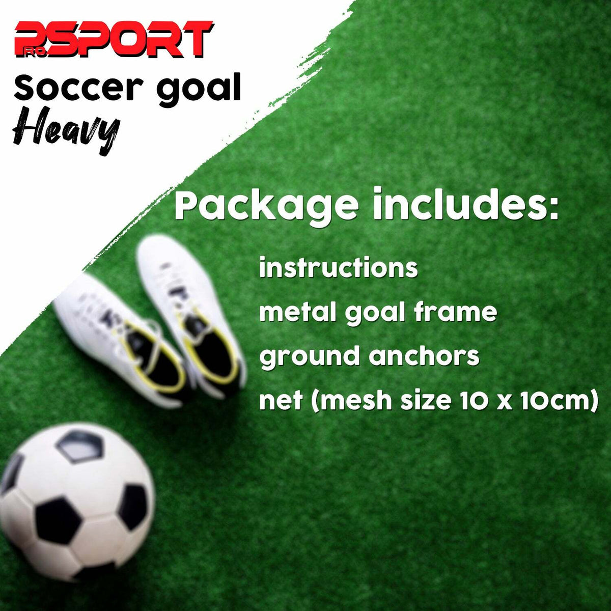 Prosport Football Goal, Sturdy 366 x 198 x 152 cm