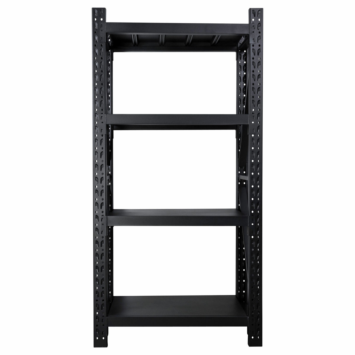 Fornorth Scaffale in metallo 800 kg, 100x60x200 cm, nero