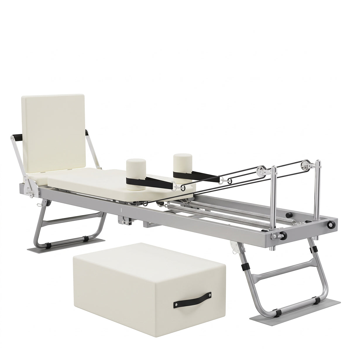 Machine Nordcore Reformer Pilates pliable, blanche