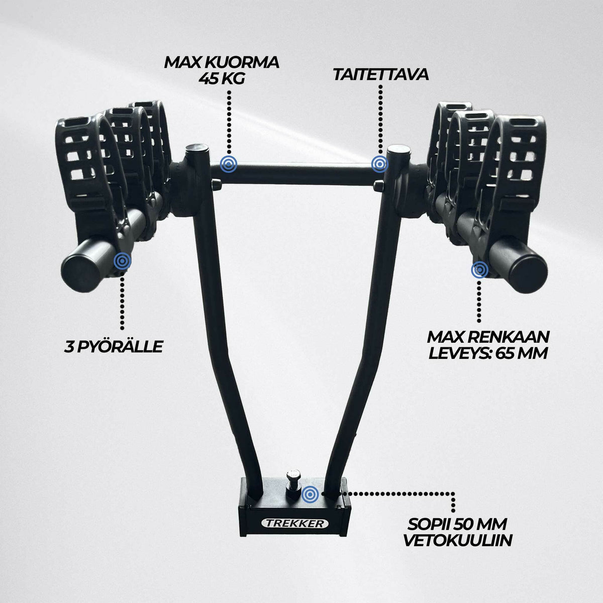 Trekker Pyöräteline autoon 3-pyörälle P300