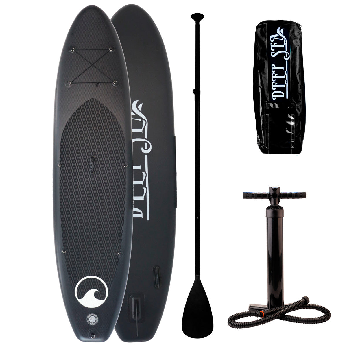 Deep Sea Tabla SUP Set XXL (330cm), negro