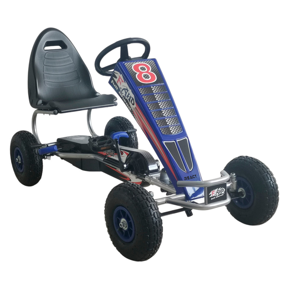 React Pedal Go Kart Racer Blue
