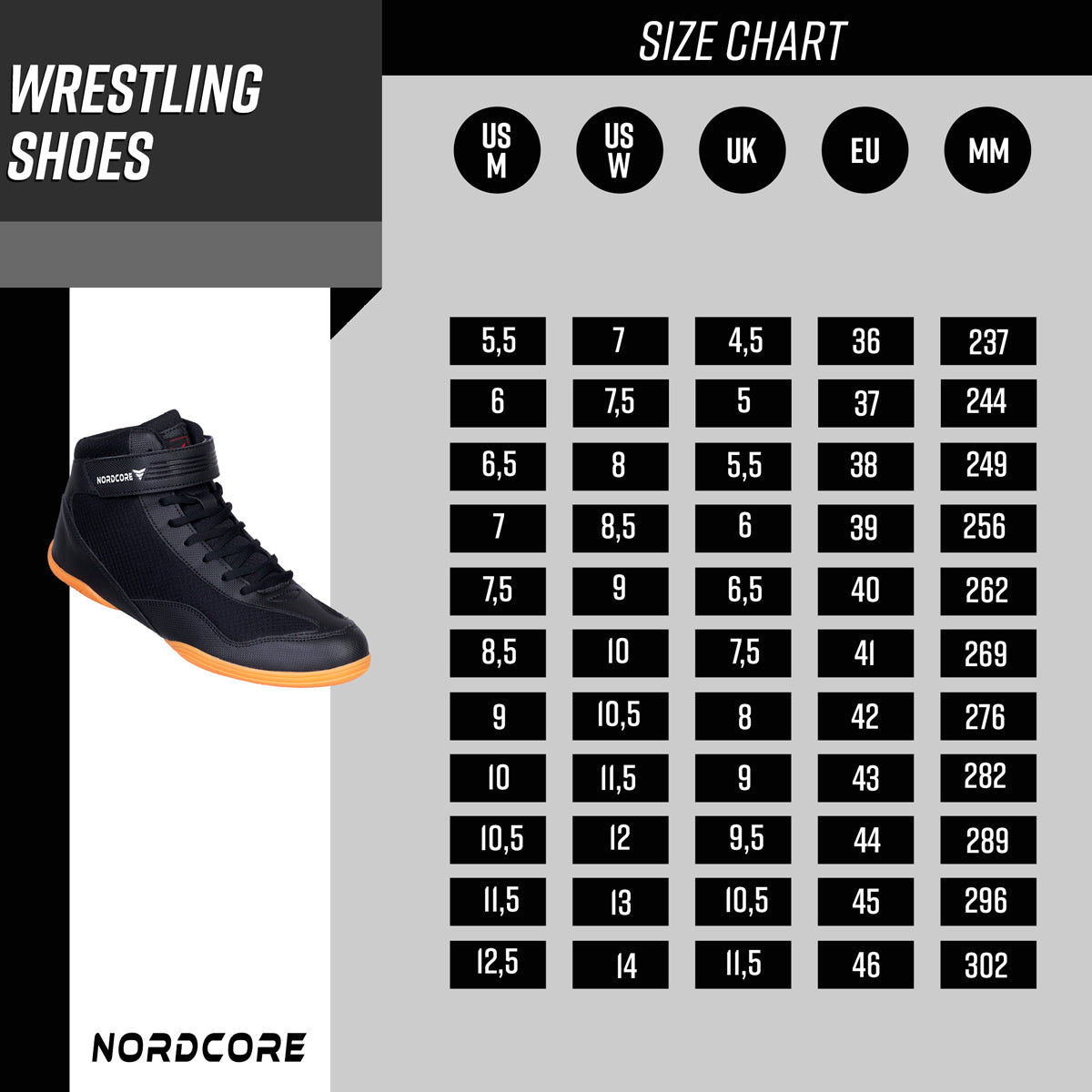 Nordcore Scarpe per Wrestling Core