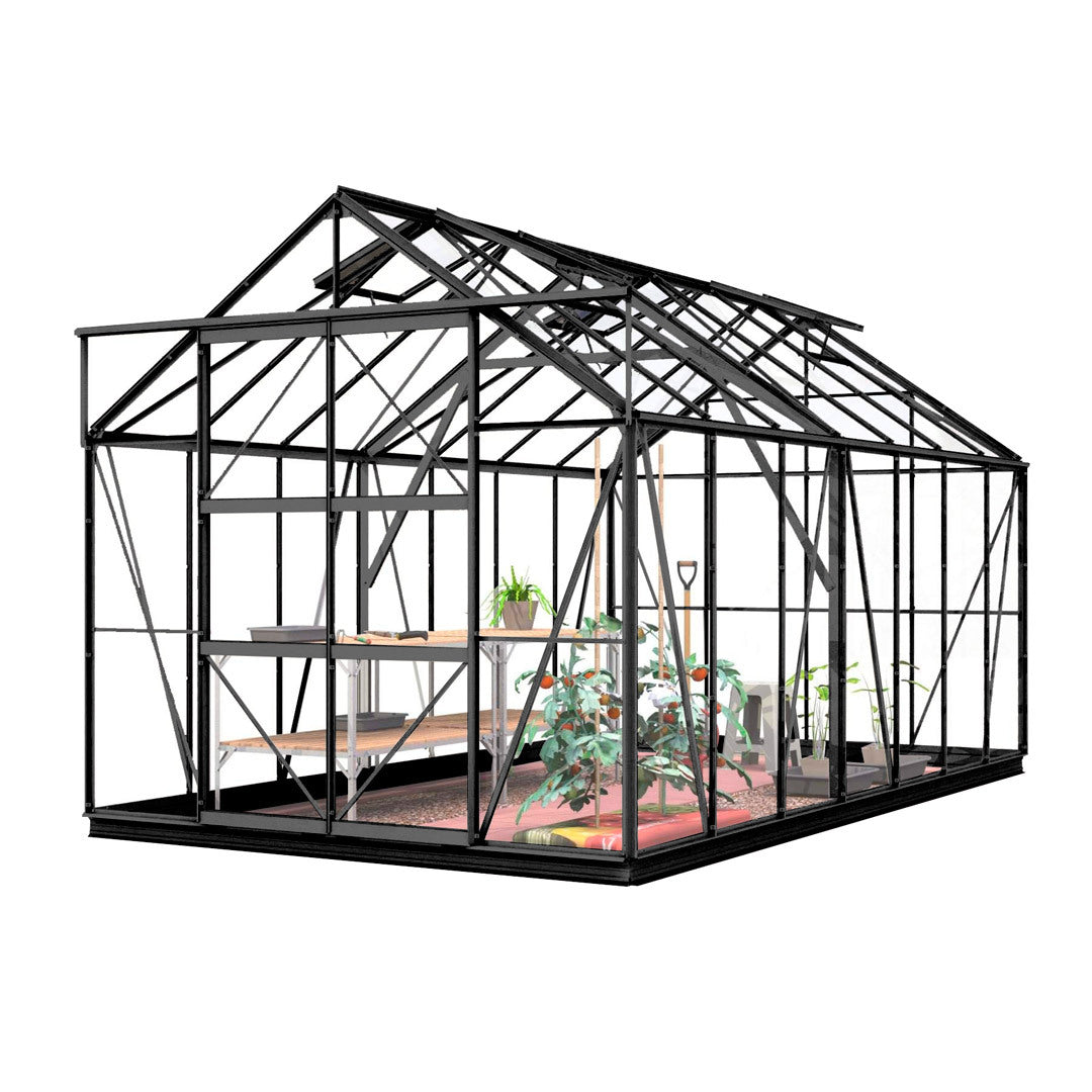 Lykke Tuinkas Hybrid 11,3m2, zwart