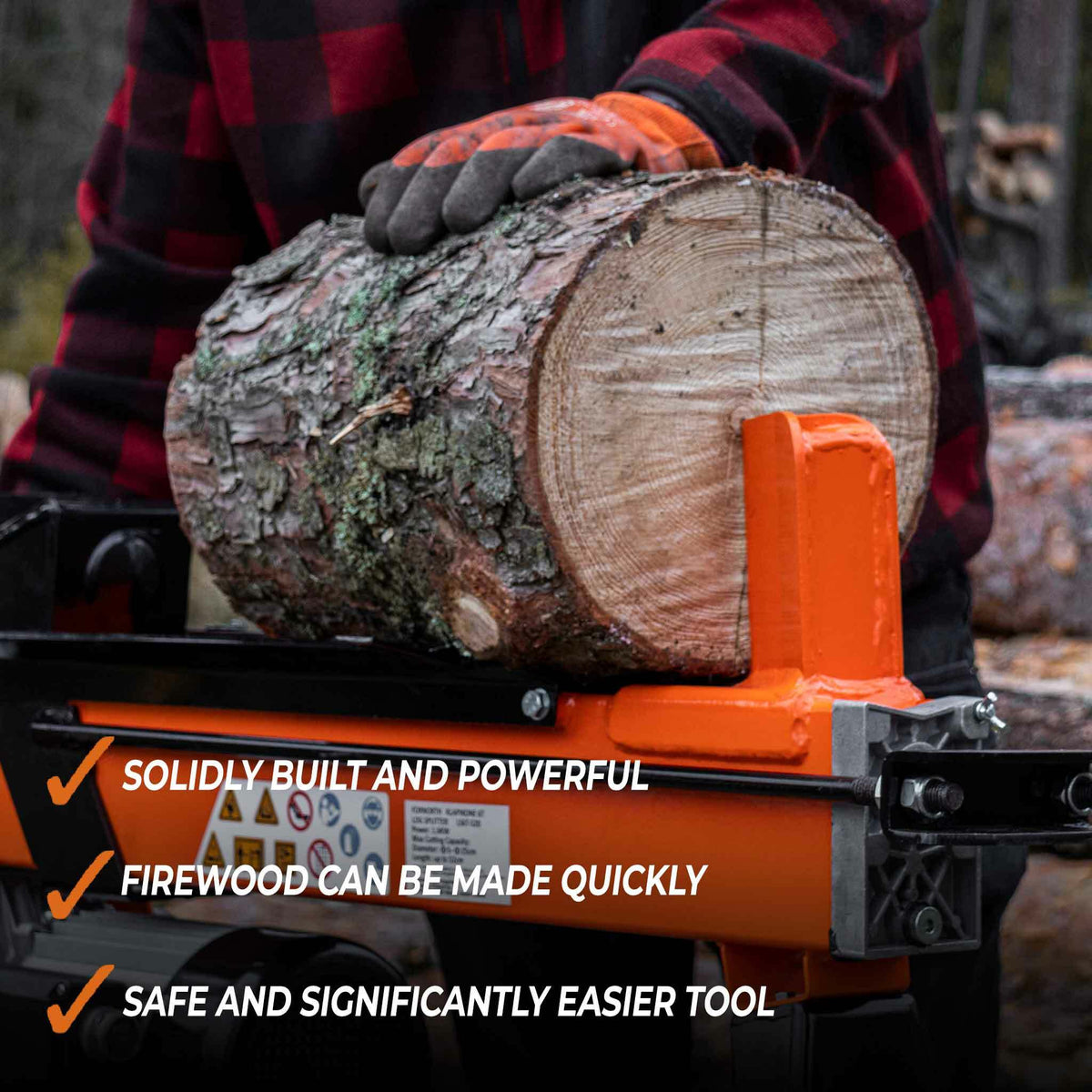 Fornorth Brændekløver 7T, støtteben inkluderet