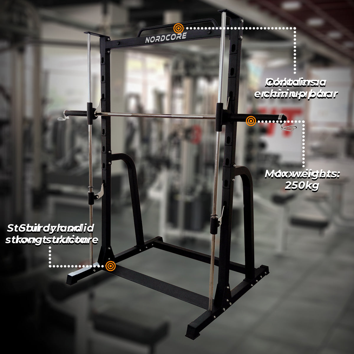 Nordcore Squat Rack Máquina Smith Core