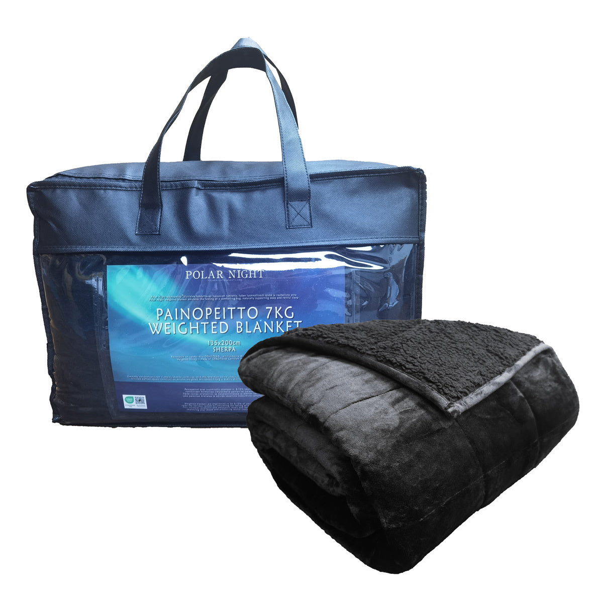 Polar Night Kugledyne 135x200cm sherpa black