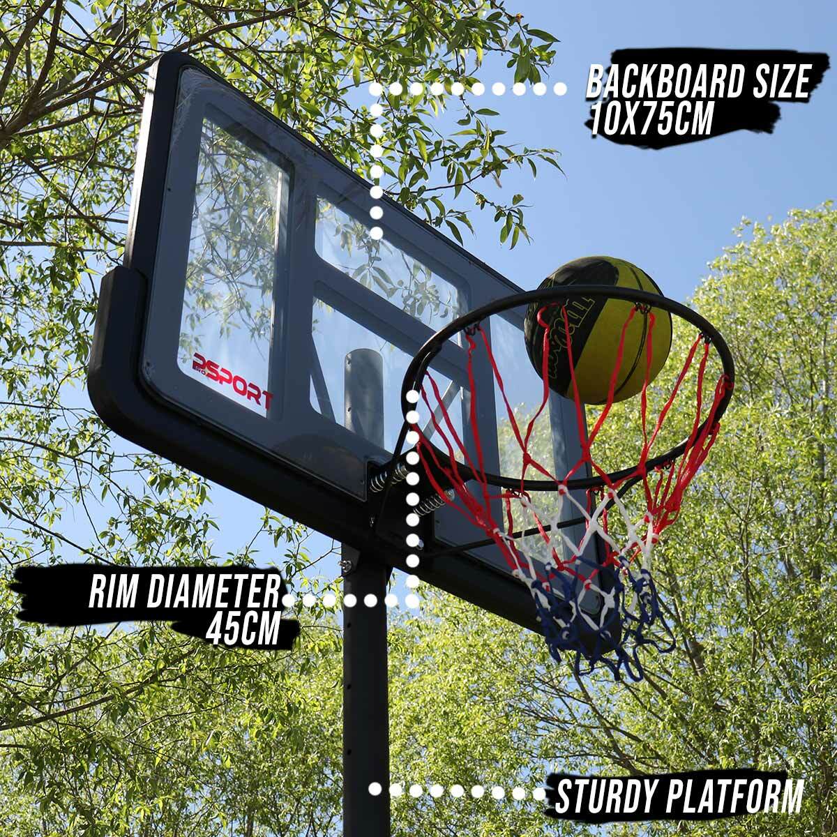 ProSport Canasta de baloncesto 1,5-3,05m