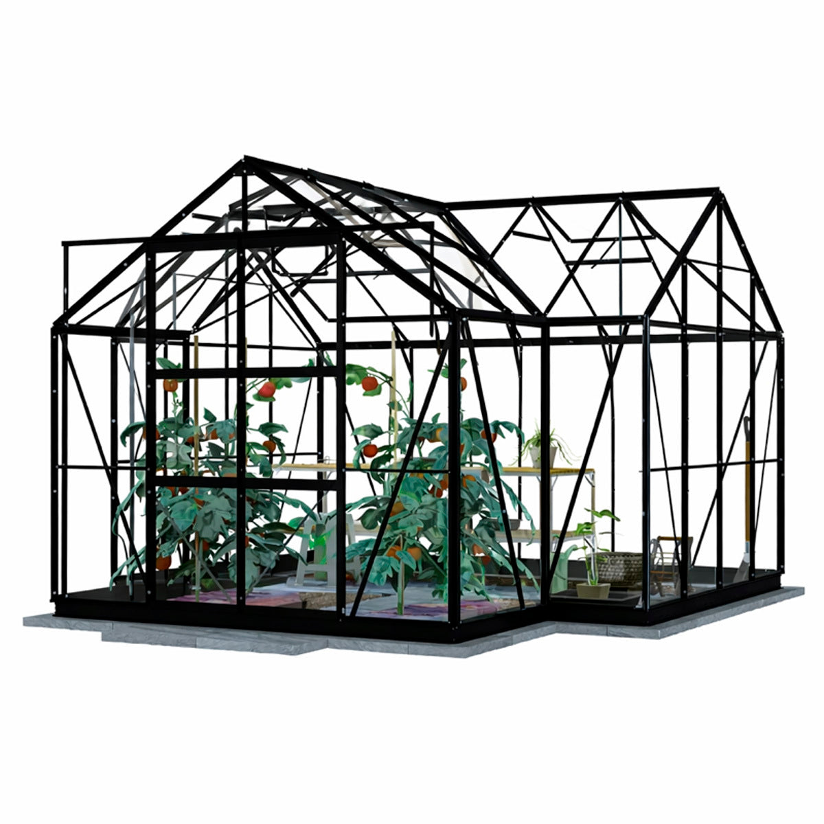 Lykke Tuinkas T-vormig Zwart 12.8 m2