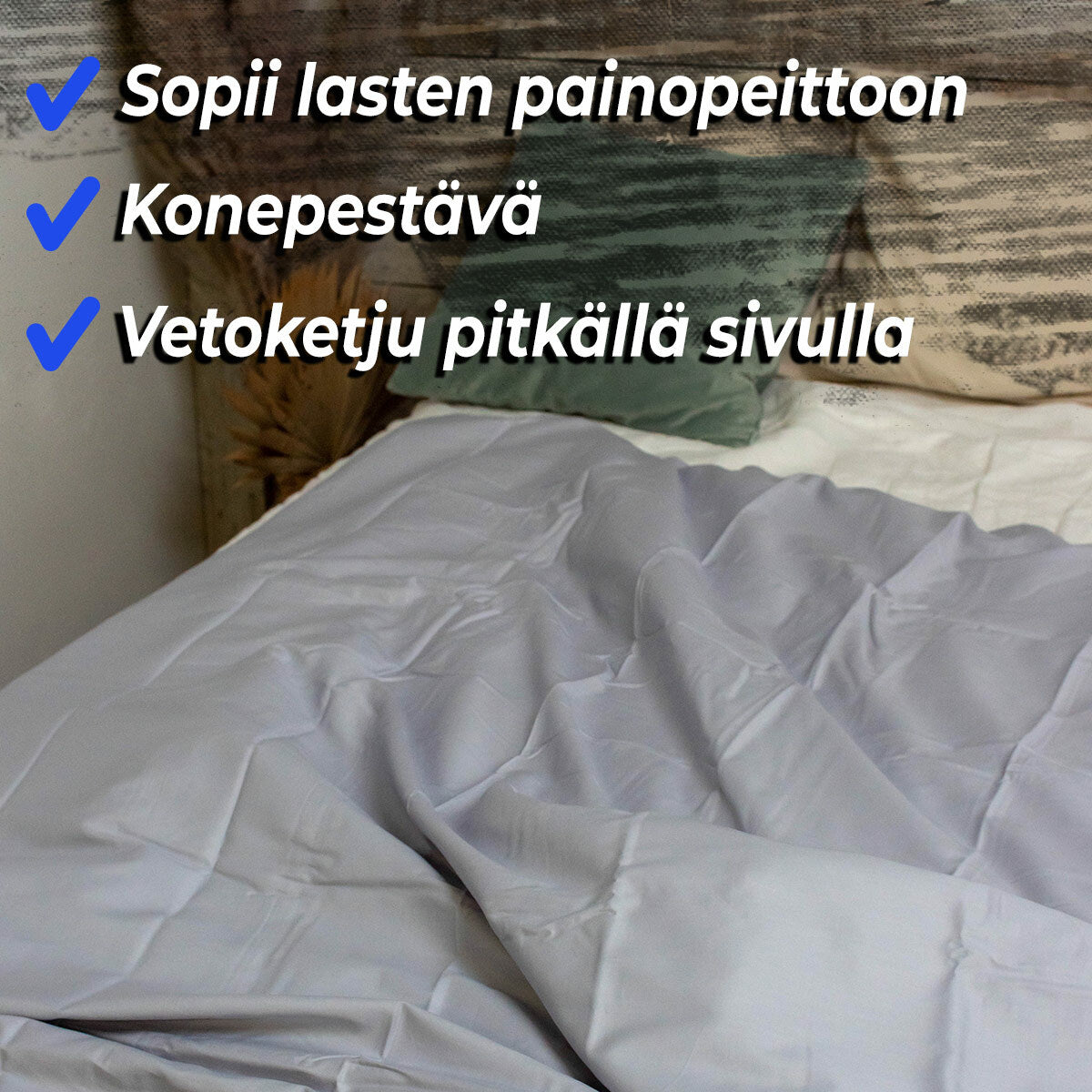 Polar Night lasten puuvilla pussilakana 100x150cm