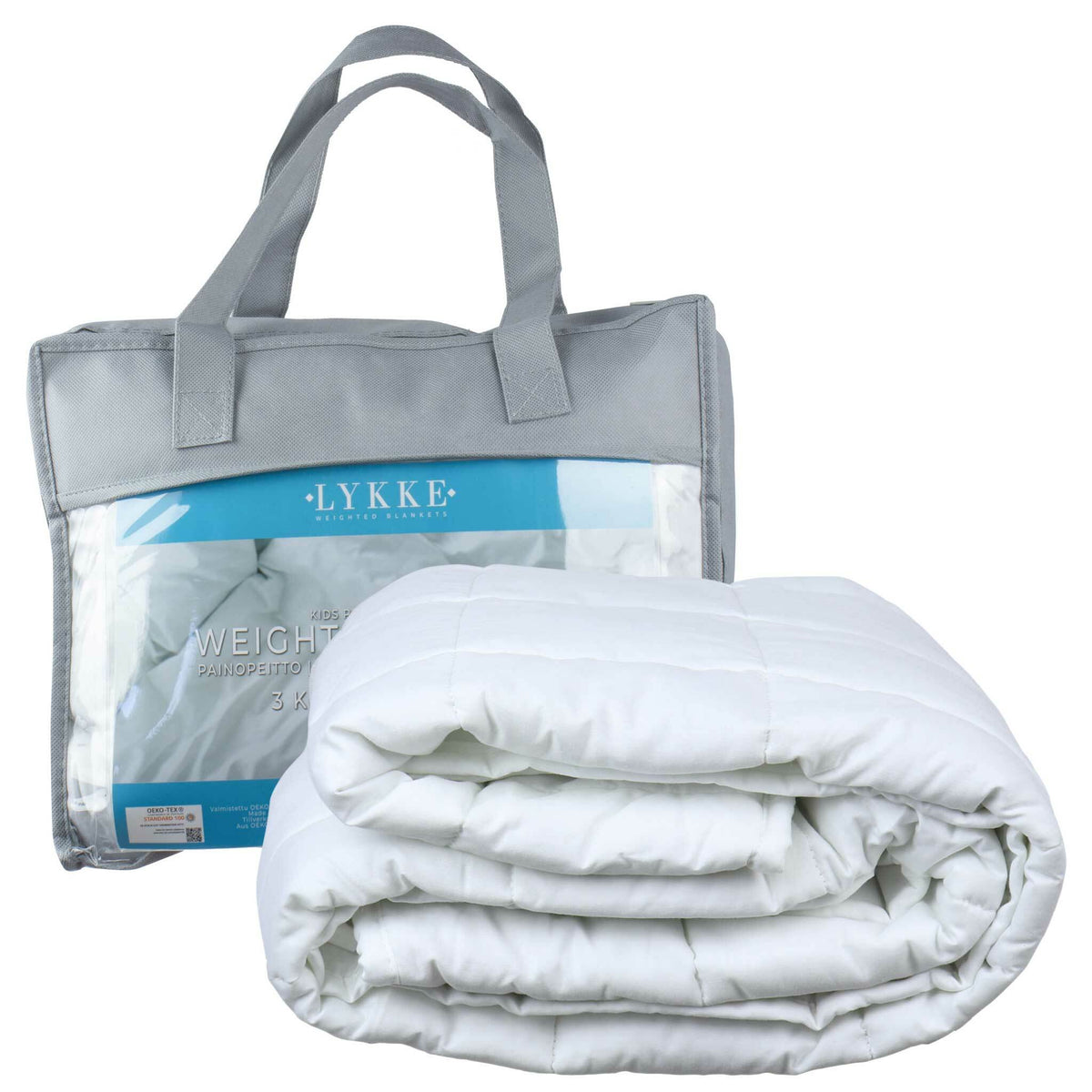 Lykke Couverture lestée pour enfants, 100x150cm, 3kg, coton