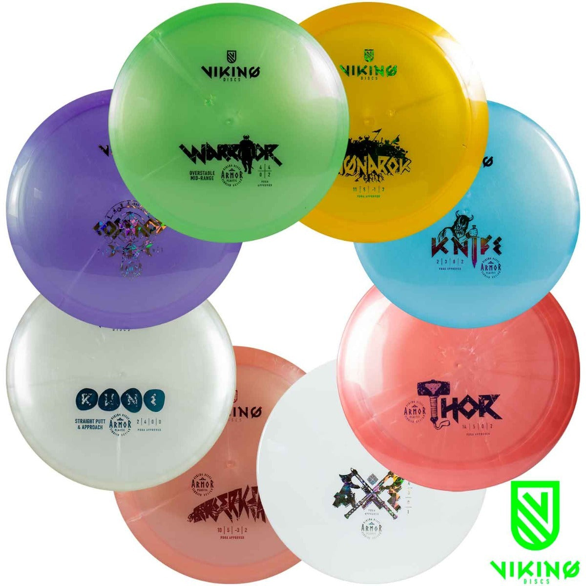 Viking Discs Disc sæt Armor - 8 diske