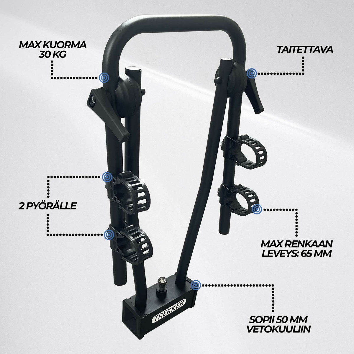 Trekker Pyöräteline autoon 2-pyörälle P200