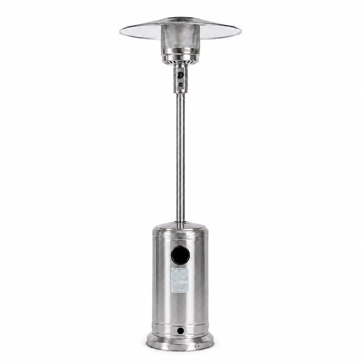 Fornorth Fungo Riscaldante Stand Patio 13kW alimentato a gas, acciaio inox