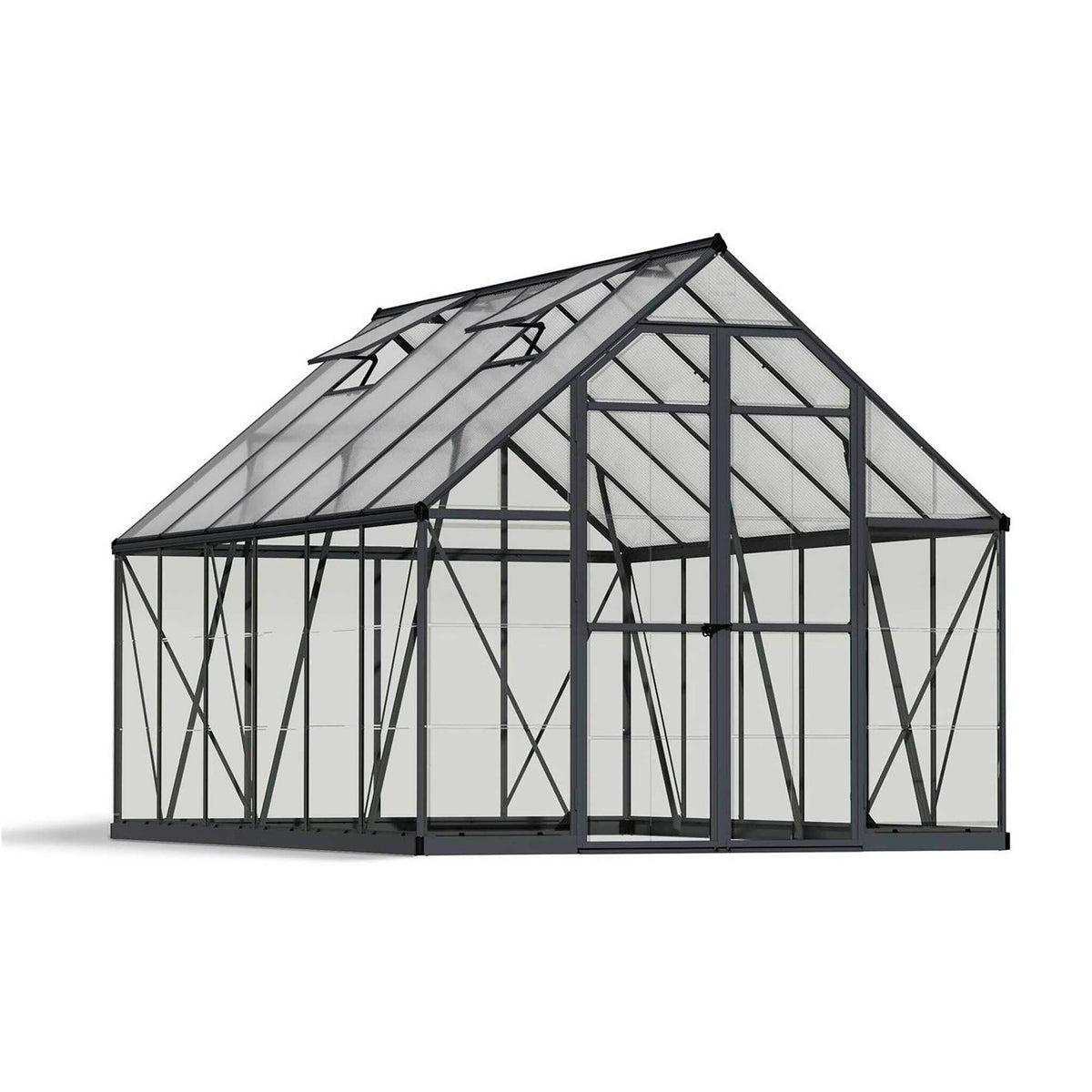 Palram-Canopia Tuinkas Balance Hybrid, 8,9m², 8x12, zilver