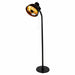 Fornorth Patio Heater Standing Heater Deluxe 2000W, black