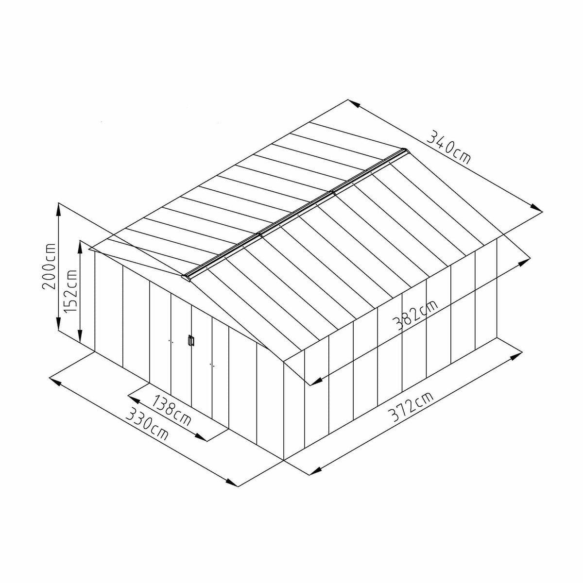 Fornorth Casetta da Giardino, 12.99m2