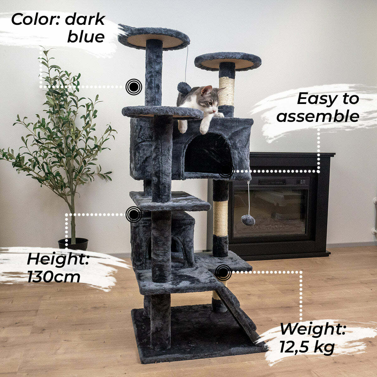 Trekker Cat Tree Hotel 130cm