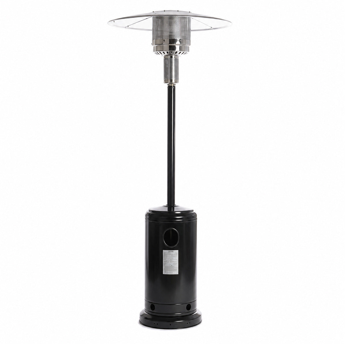 Fornorth Fungo Riscaldante Stand Patio 13kW alimentato a gas, nero