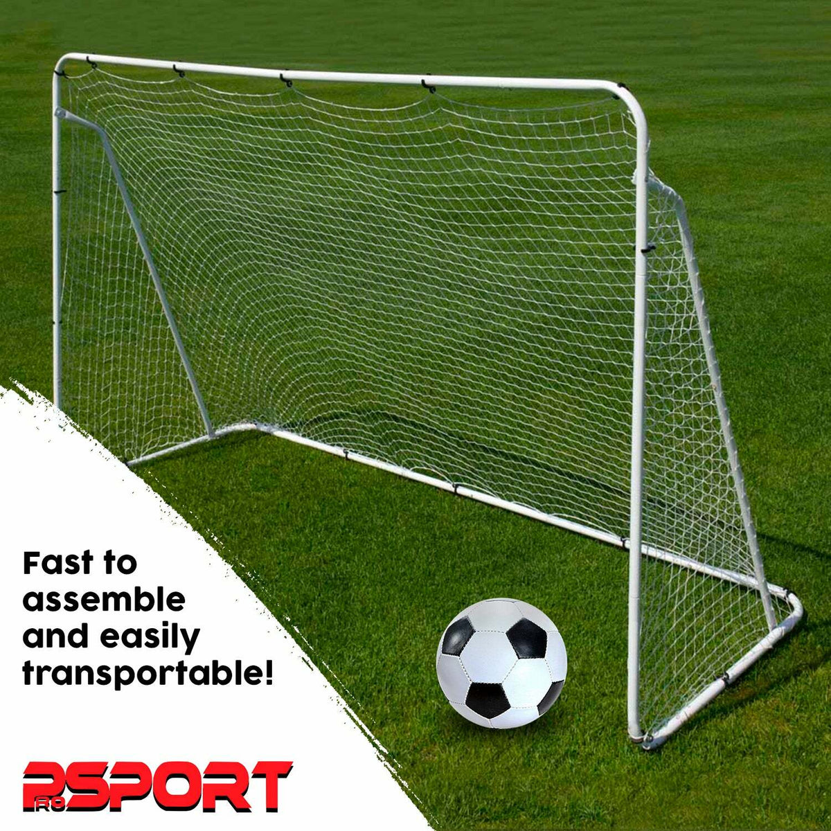 Prosport Portería de Fútbol Real 240 x 150 cm