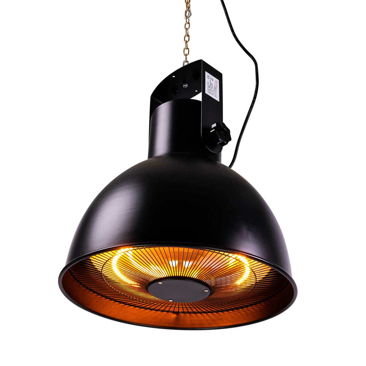 Fornorth Estufa de Exterior Ceiling Heater Premium 2000W, negro