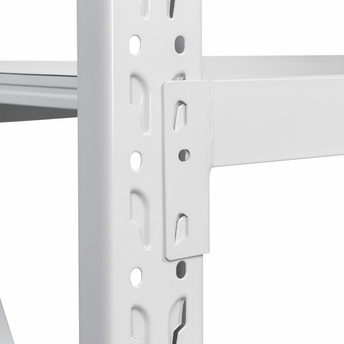Fornorth Estantería Metálica 800kg, 100x60x200cm, Blanco