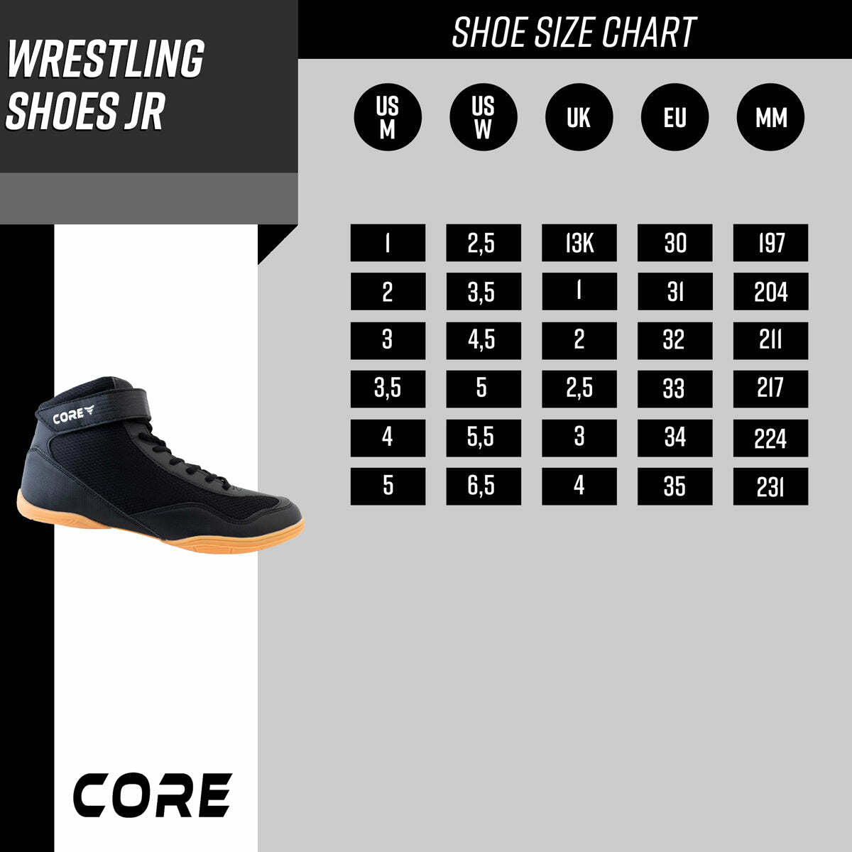 Nordcore Scarpe per Wrestling Core – Bambini