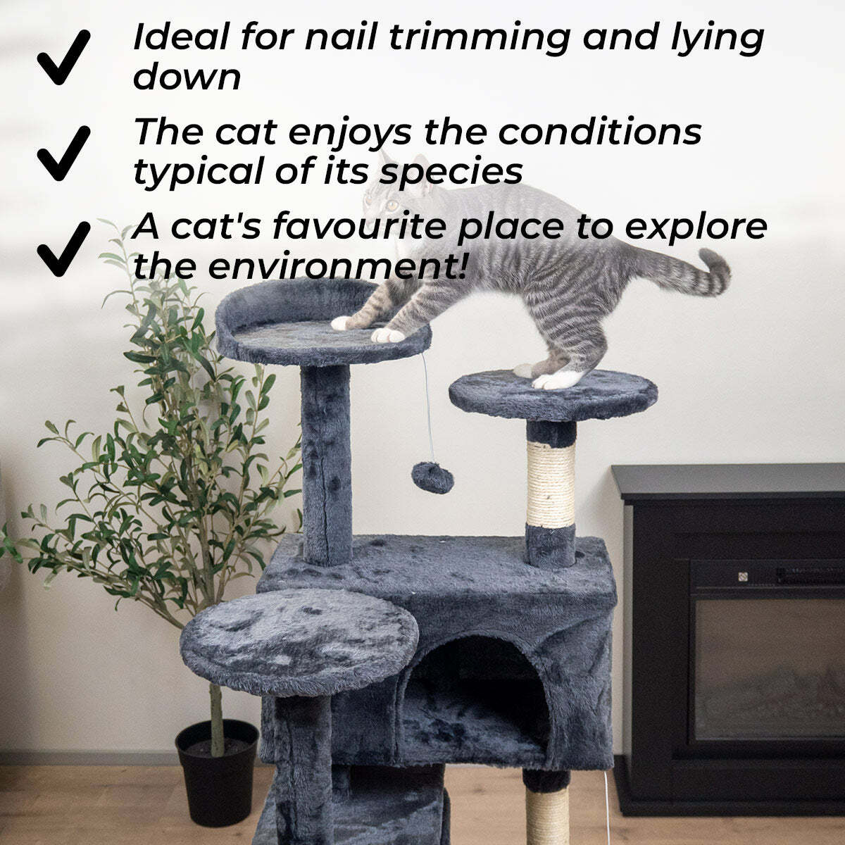 Trekker Cat Tree Hotel 130cm