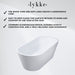 Lykke Vasca da Bagno Polar Deluxe 1600x750x580mm, Bianco