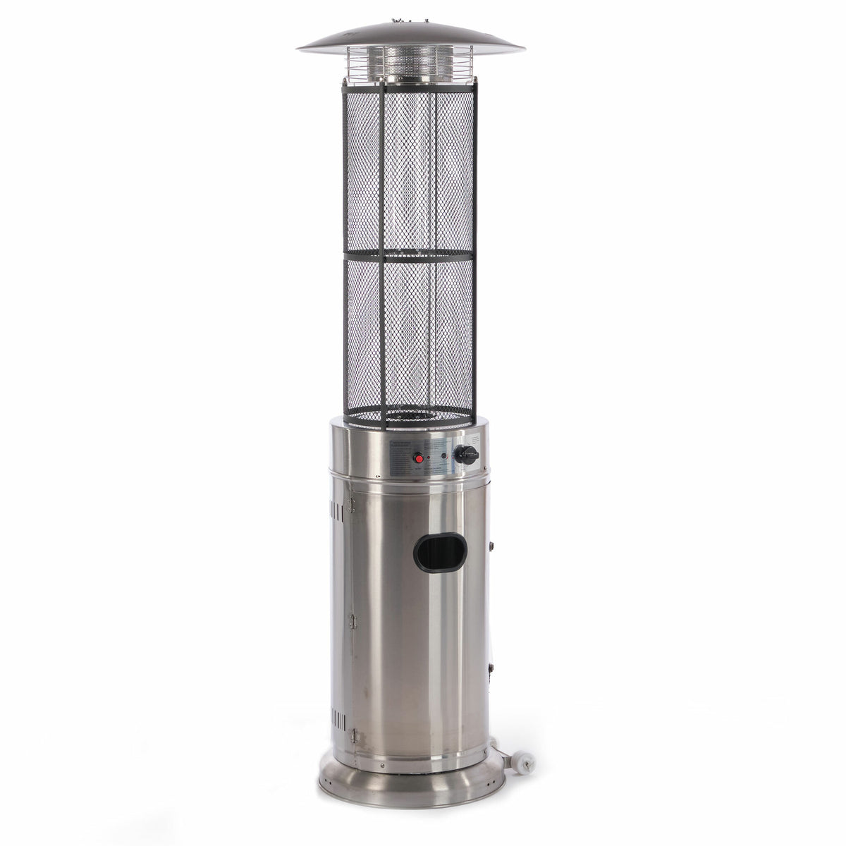 Fornorth Patio Heater Round Tube 11kW gas powered, stainless Steel
